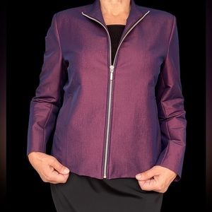 POSSESSION jacket iridescent fabric subtle purple colour best fit Size M EUC
